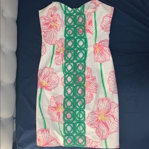 Strapless Lilly Pulitzer Patterned Dress